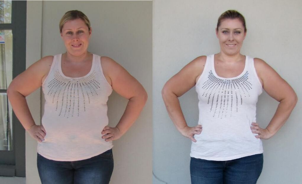 before and after losing weight with a 6 flower diet