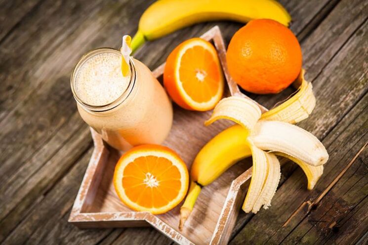 Banana and orange smoothie for weight loss
