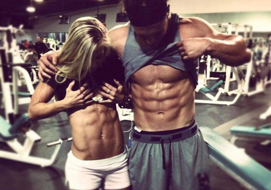 Man and woman in top shape